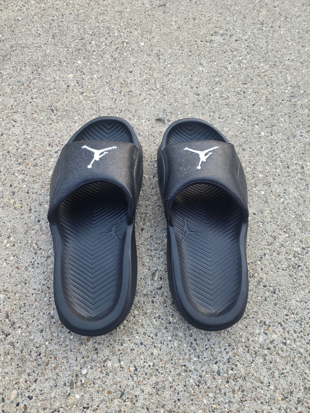 Jordan Black Slide Sandals Jumpman Logo Youth Boys 7